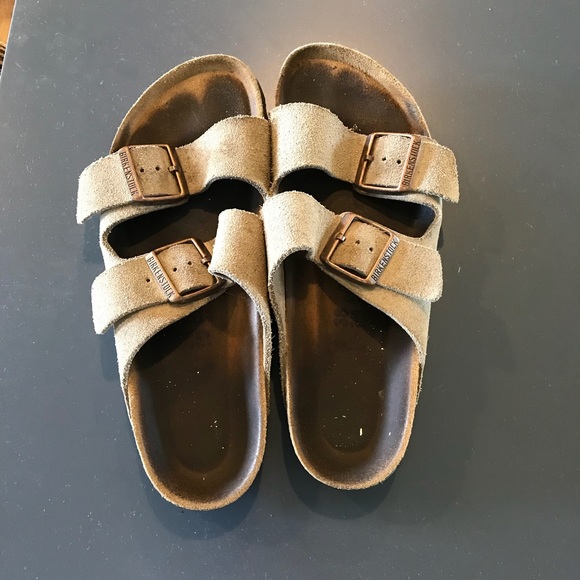 Birkenstock Shoes - Arizona Taupe Birkenstocks